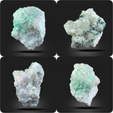Green Tourmaline on Matrix Quartz Specimens from Pakistan – 1333 g | 3 Pieces