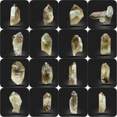 Citrine Quartz Crystal Lot from Pakistan – 324 g | 18 Pieces