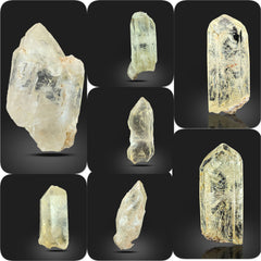 Citrine Quartz Crystal Lot from Pakistan – 204 g | 8 Pieces