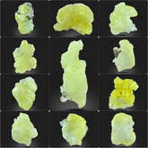 Yellow Brucite Crystals from Baluchistan, Pakistan – 330 g | 11 Pieces