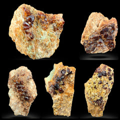 Almandine Garnet Cluster on Matrix from Skardu, Pakistan