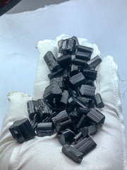 Black Tourmaline Crystals from Pakistan – 170g Mineral Lot