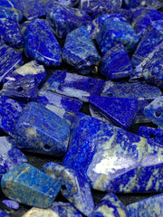 Drilled Polished Lapis Lazuli Gemstone Lot from Afghanistan – 135 g