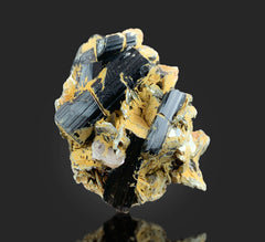 Natural Schorl Tourmaline Cluster on Matrix from Skardu, Pakistan