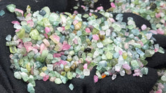 Pink & Green Tourmaline Rough Lot from Afghanistan – 448 g Mineral Lot