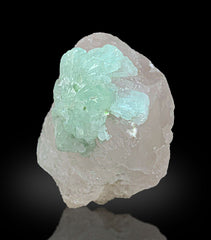 Morganite with Green Tourmaline from Afghanistan