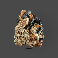 Schorl Tourmaline Cluster on Matrix from Skardu, Pakistan