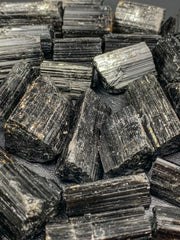 Black Tourmaline Rough Crystal Lot from Skardu, Pakistan – 293 g