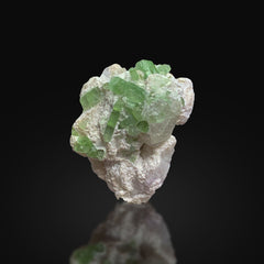 Green Tourmaline Crystals on Matrix from Afghanistan