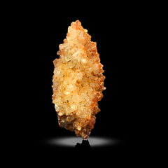 Iron Coated Quartz Cluster on Matrix from Pakistan