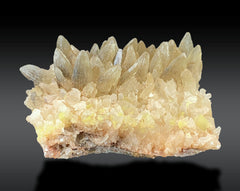 Mixed Mineral Specimen – Iron Coated Quartz, Calcite, Green Fluorite, Diopside & Sphene