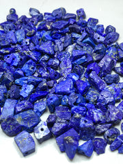 Drilled Lapis Lazuli Rough from Afghanistan – 250 g Jewelry Making Lot
