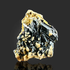 Natural Black Tourmaline on Matrix from Skardu, Pakistan