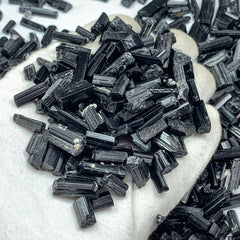 Black Tourmaline Crystals from Skardu Pakistan – 420 g Mineral Lot