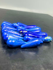 Lapis Lazuli Polished Drop Lot of 22 from Afghanistan