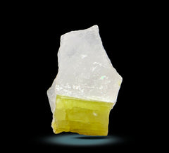 Green Tourmaline Specimen combined with Quartz from Afghanistan