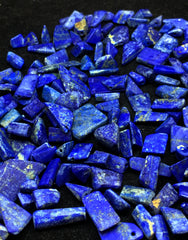 Drilled Lapis Lazuli from Afghanistan – 214 g Mineral Lot