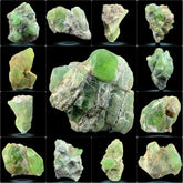 Peridot Crystals on Matrix Lot from Mansehra, Pakistan