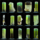 Green Cap Tourmaline Crystals Lot from Skardu, Pakistan