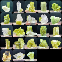Green Tourmaline Specimen combined with Quartz from Afghanistan