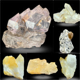 Amethyst and Bone Quartz Cluster from Pakistan and Afghanistan