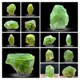 Green Diopside Crystals from Afghanistan
