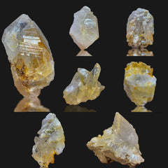 Iron Coated Quartz Crystal Cluster from Pakistan