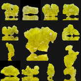 Yellow Brucite Crystal Lot from Baluchistan, Pakistan