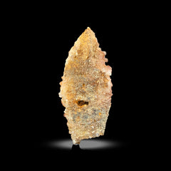 Iron Coated Quartz Cluster on Matrix from Pakistan