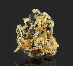 Natural Schorl Tourmaline Cluster on Matrix from Skardu, Pakistan