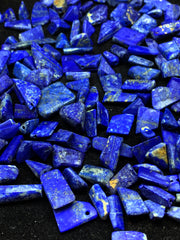 Drilled Lapis Lazuli from Afghanistan – 214 g Mineral Lot