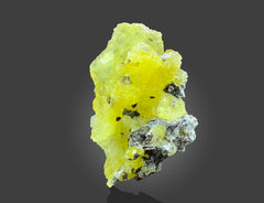 Yellow Brucite Crystals on Matrix from Baluchistan, Pakistan – 126 g | 9 Pieces