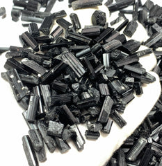 Black Tourmaline Crystals from Skardu Pakistan – 420 g Mineral Lot