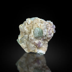 Green Tourmaline on Matrix with Quartz from Afghanistan – 63 g | 12 Pieces