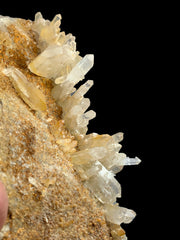 Natural Iron Coated Quartz on Matrix from Pakistan