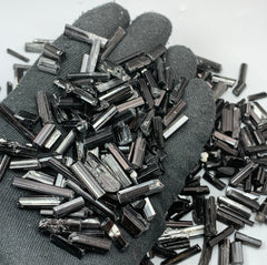 Black Tourmaline Crystals from Pakistan – 330 g Mineral Lot