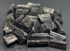 Black Tourmaline Rough Crystal Lot from Skardu, Pakistan – 293 g