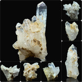 Clear Quartz Crystal Cluster Lot from Pakistan