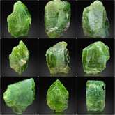 Green Diopside Crystal Lot from Afghanistan