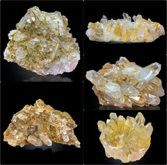 Iron Oxide Quartz Cluster on Matrix from Pakistan