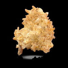 Iron Coated Quartz Cluster on Matrix from Pakistan