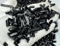 Black Tourmaline Crystals from Pakistan – 351 g Mineral Lot