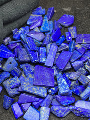 Drilled Polished Lapis Lazuli from Afghanistan – 197 g Jewelry & Keychain Lot