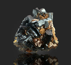 Natural Schorl Tourmaline Cluster on Matrix from Skardu, Pakistan