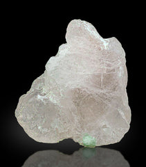 Morganite with Green Tourmaline from Afghanistan