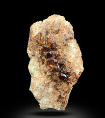 Almandine Garnet Cluster on Matrix from Skardu, Pakistan