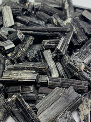 Black Tourmaline Crystals Lot from Pakistan