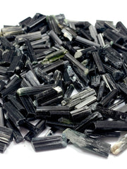 Black Tourmaline Crystals Lot from Pakistan