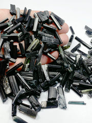 Black Tourmaline Crystals Lot from Pakistan