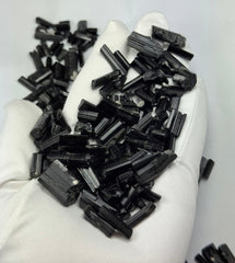 Black Tourmaline Crystals from Pakistan – 227 g Mineral Lot